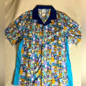 2021 Walt Disney World 50th Anniversary Retro Bowling Camp Shirt Adult Small